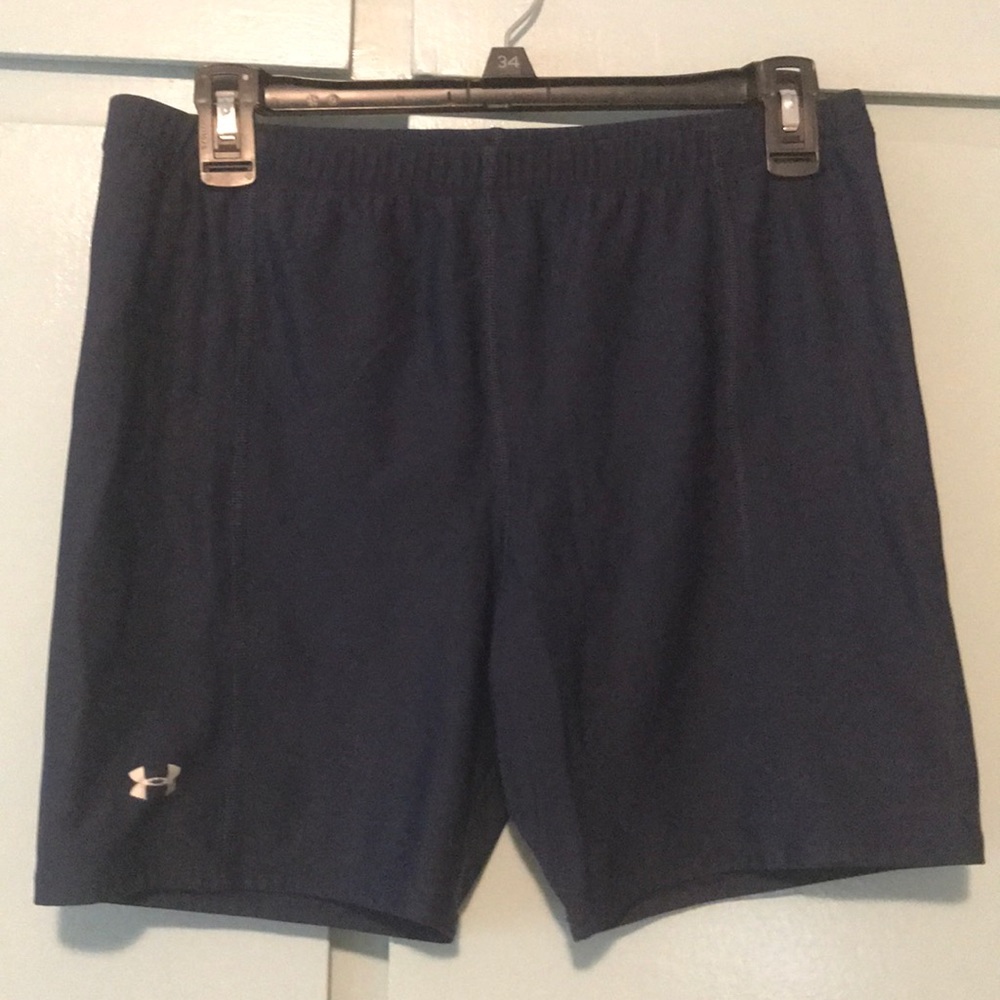 Under Armour navy blue compression shorts